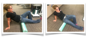 Glute Roll with foam roller